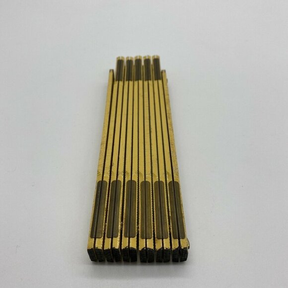 Vintage New Britain Folding Wooden Extension Ruler M-206‎ Carpenter Tool 40s-60s - Picture 7 of 9
